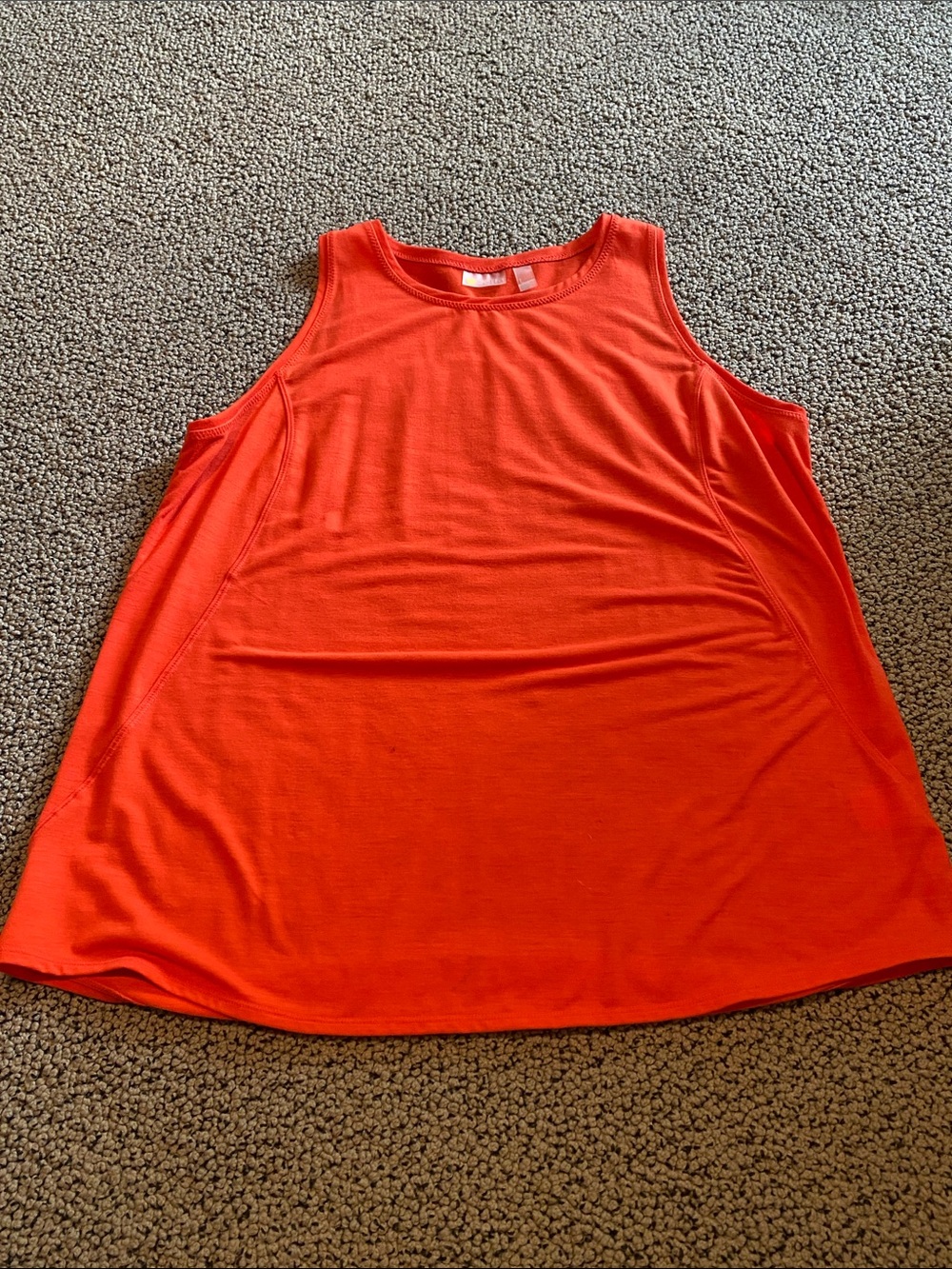 Zella Orange Flowy A-Line Tank